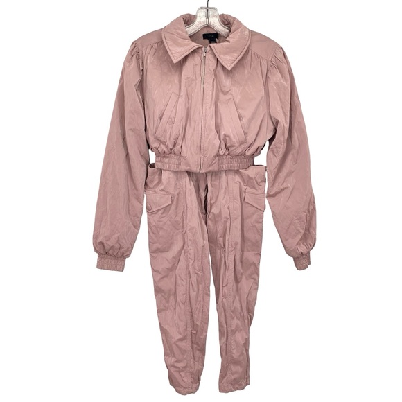 Hours Revolve Lillium Puffer Jacket and Pants Set in Blush Size XS - Picture 4 of 15